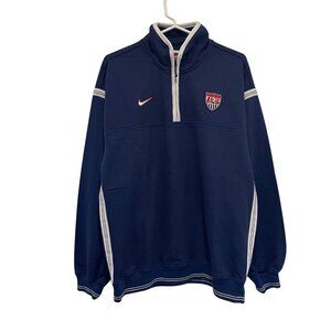 NWT Nike Team USA Soccer Half-Zip Pullover Sweatshirt Mens M NEW